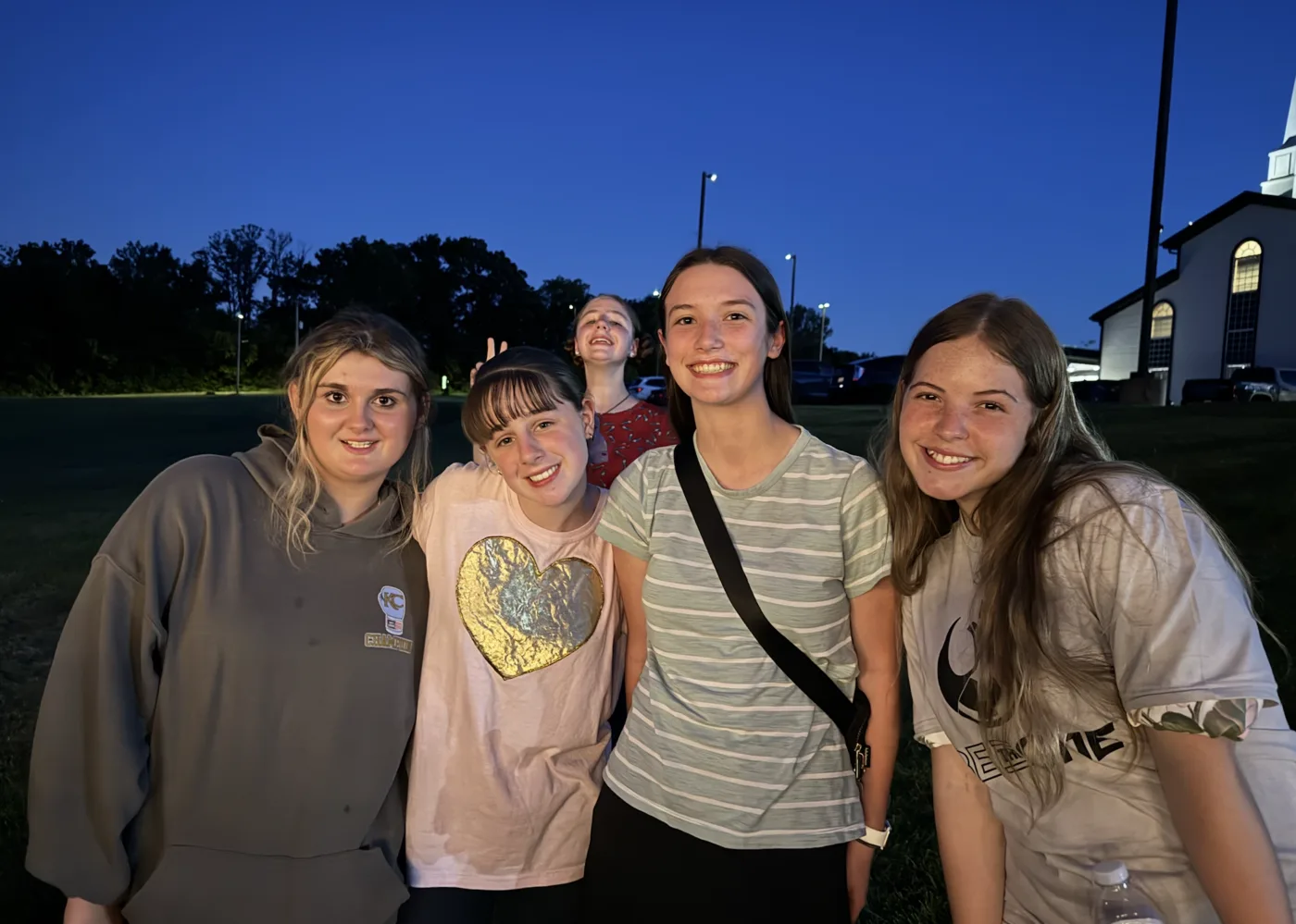 Mission View students hanging out together